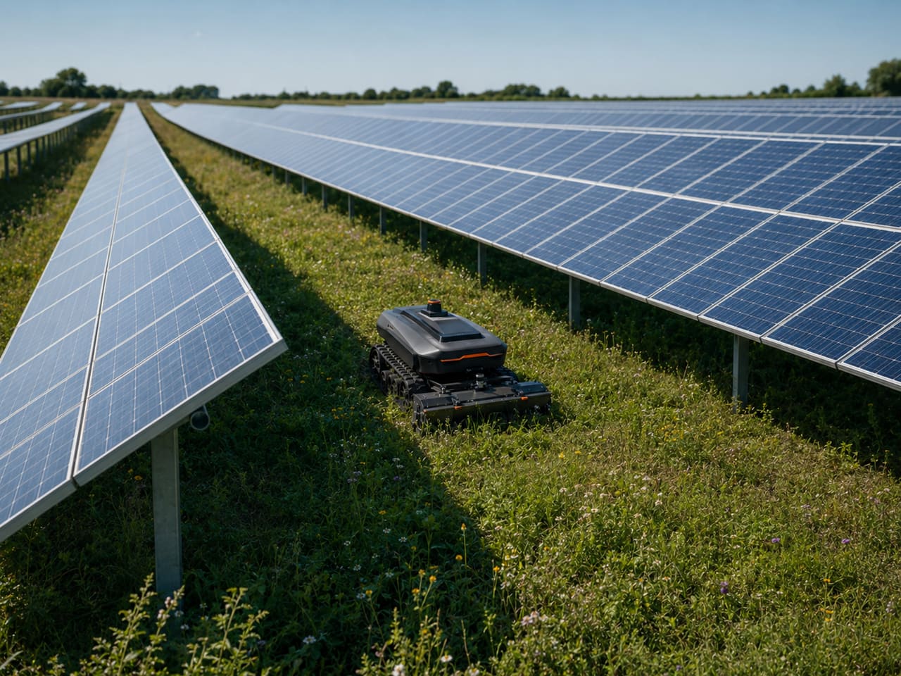 robot su impianto fotovoltaico